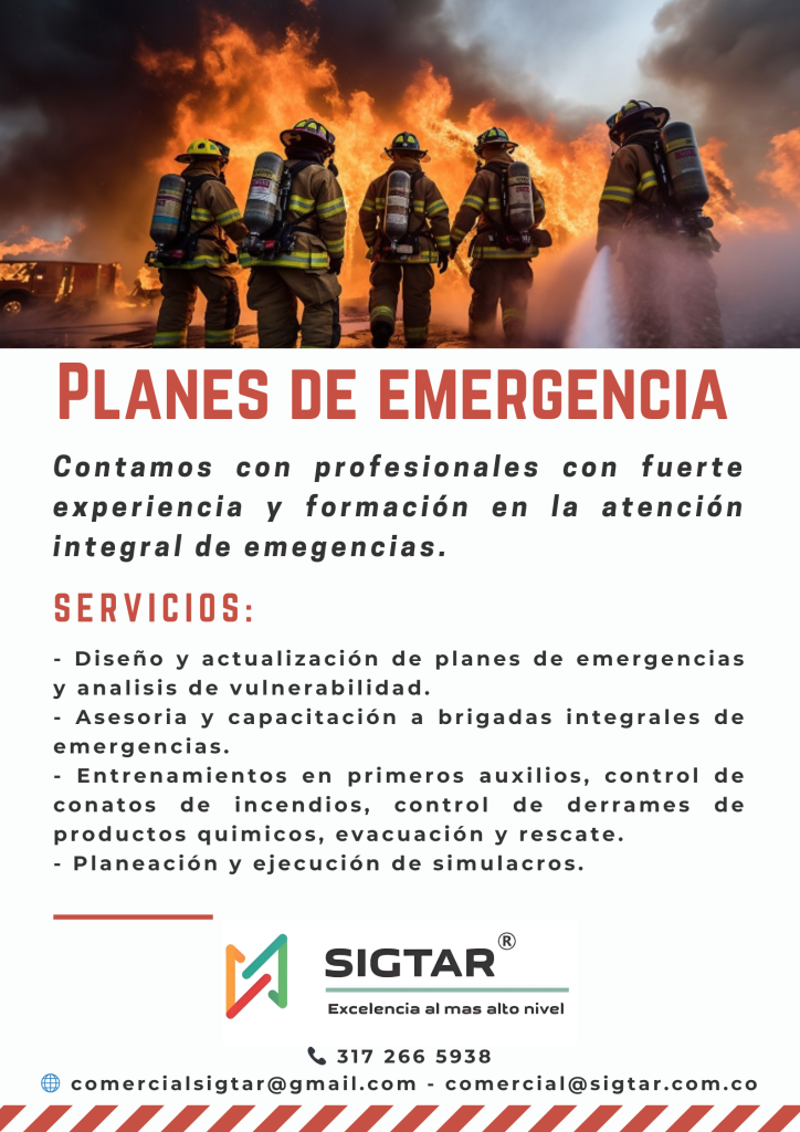 Amarillo y Negro Plan de Incendios Respuesta ante Emergencias Póster